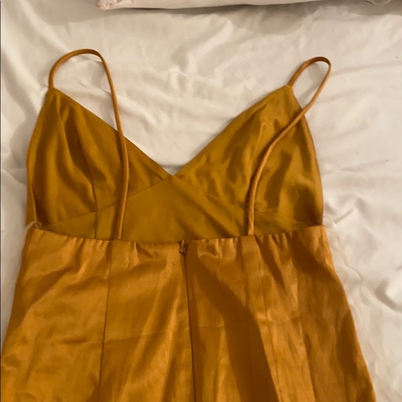 Fashion Nova Silk Slit Cut Dress - Picture 4 of 5